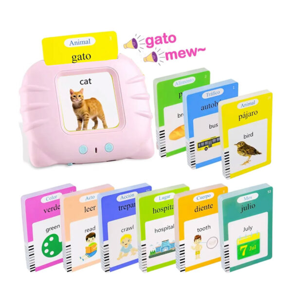 Flash Cards Early Learning Ingles Rosa