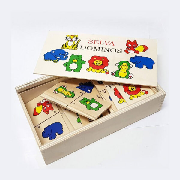 Domino Didactico en Madera Selva 28 pzas