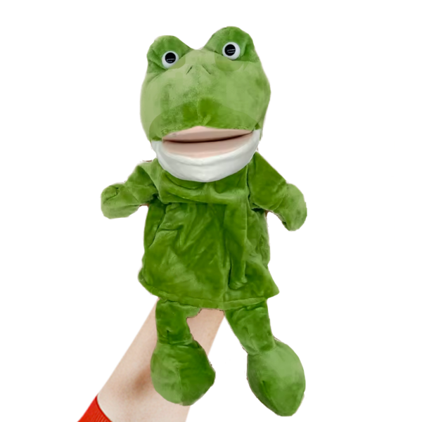 Titere Marioneta de Mano Sapo Rana Patas